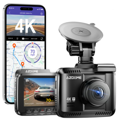 AZDOME 4K Auto Dashcam WiFi6 GPS ADAS 24H Parkmodus Nachtsicht GSensor DVR GS63H