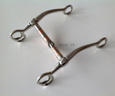 Tom Thumb Roller Bit' Gebiss aus Edelstahl mit Kupferrollen im Mundstück, 12,5cm