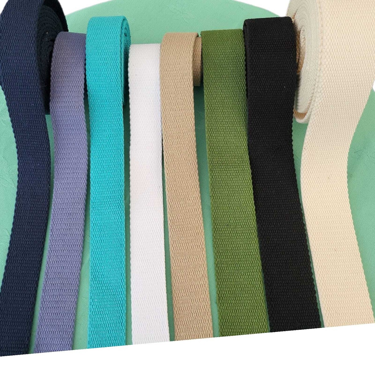 INCH 100% Cotton Canvas Tape Webbing Belt Fabric WW2 Bag Strap  DIY