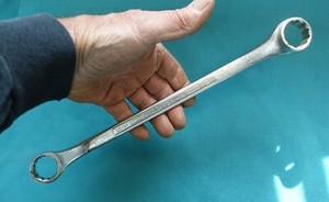 Craftsman =V=USA Double Box End Offset Wrench 15/16" x 1" SAE 12 Point