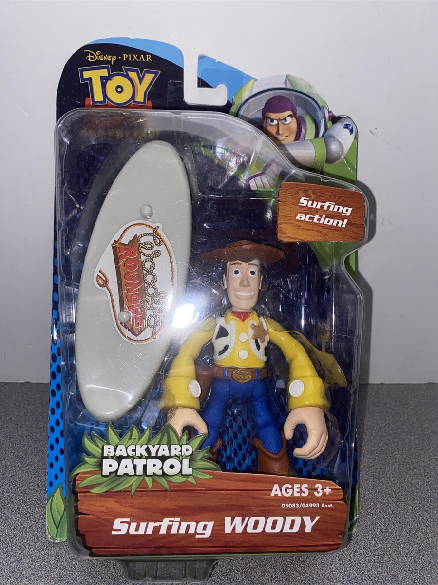 Toy Story Surfing Woody Backyard Patrol Action Figure NEW Disney