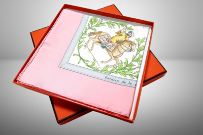 HERMES エルメス　カレ90 COSTUMES CIVILS HERMES Carre 90 COSTUMES CIVILS ACTUELS Silk Scarf Pink Multicolor