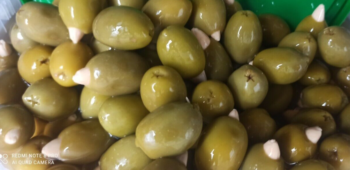 OLIVA FARCITE CON MANDORLA PER APERITIVO RISTORANTE BAR PIZZERIA IL TOP 5 KG