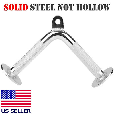Home Gym Attachments Tricep Rope Lat Bar Press Down Cable Machine Curl Pulldown