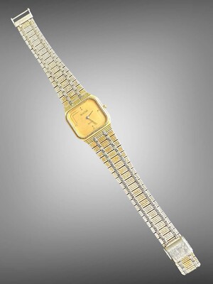 Vintage Rare 1983 P3 Bulova Mens Accutron Quartz Gold Tone Watch