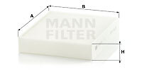 Mann-Filter CU 25 001 Filter, Innenraumluft FÜR Alpina BMW BMW (Brilliance)