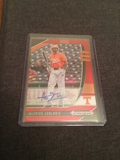 Alerick Soularie 8/50 2020 Panini Prizm Draft Picks Red Prizm Auto