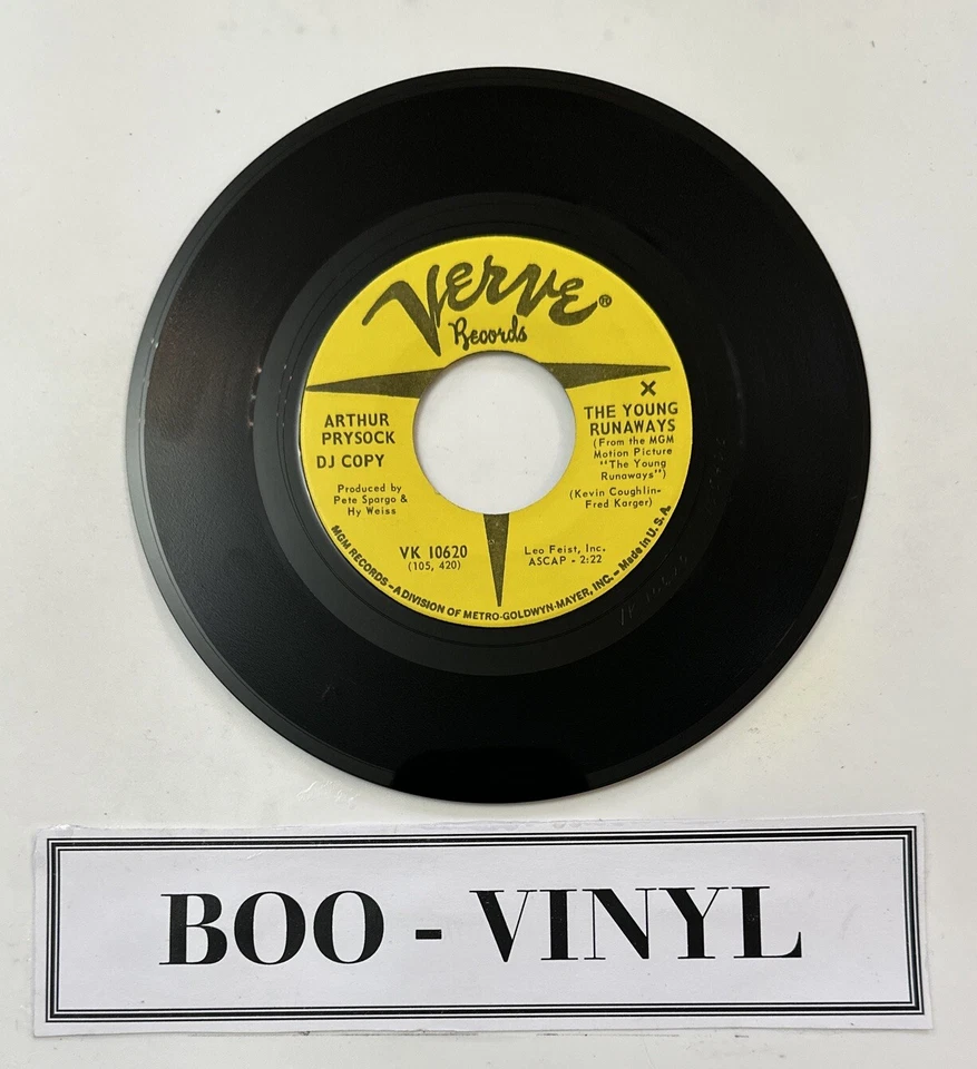 Arthur Prysock - The Young Runaways 7” Promo Northern Soul Vinyl Record VG+ - Изображение 2 из 4