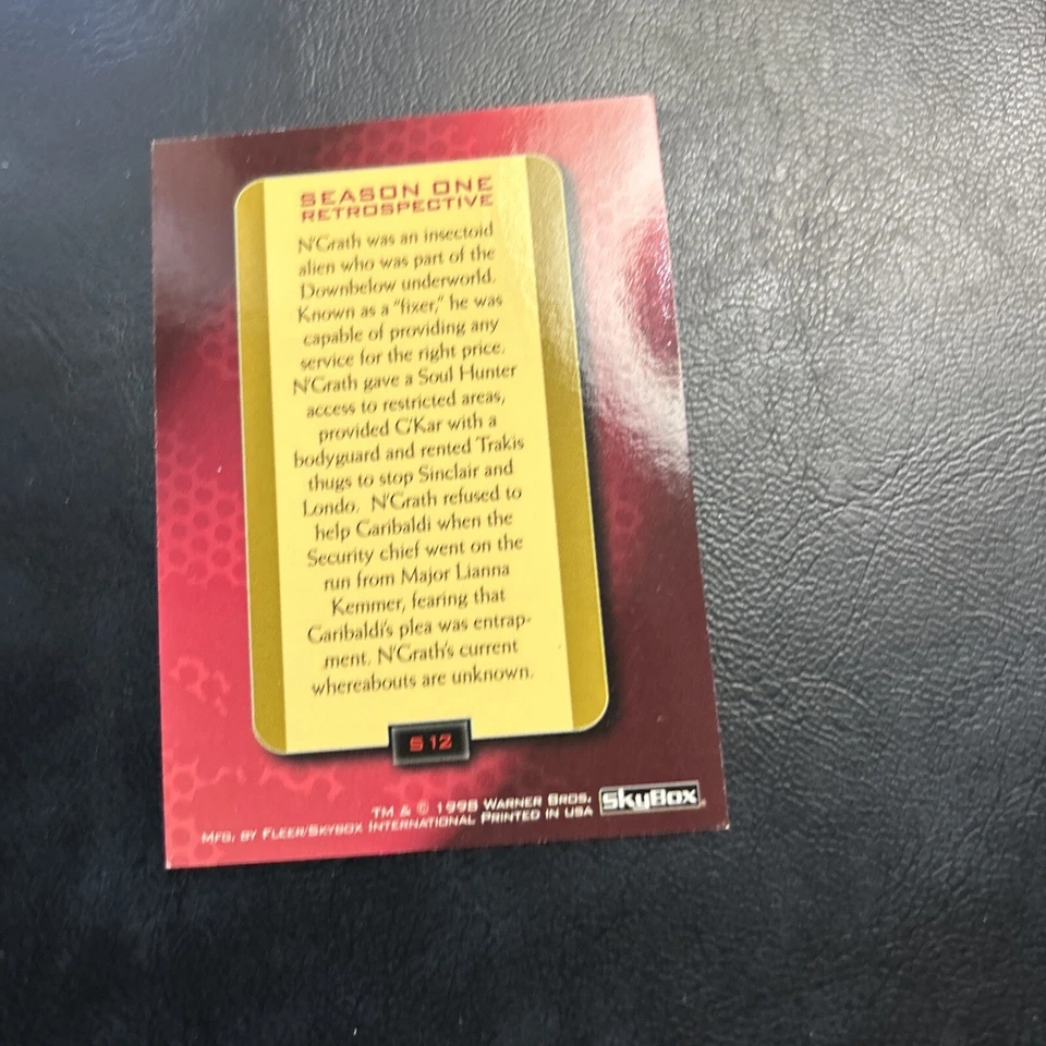 B18s Babylon 5 1998 Retrospective Season Four 4 S12 N'grath InsectOid Alien - Image 2 of 2