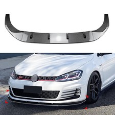 Carbon Look Front Bumper Spoiler Lip Splitter For VW Golf 7 MK7 Rline 2013-2016