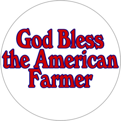 God Bless the American Farmer - 25 Pack Circle Stickers 3'' x 3'' - Farming