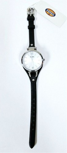 NUEVO RELOJ FOSSIL GEORGIA ORO, ORO ROSA, TONO PLATEADO, CORREA DE CUERO DELGADO - Imagen 21 de 22