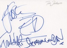 The Darkness Autogramme signed 10x15 cm Karteikarte 