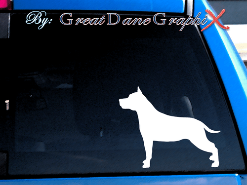 American Staffordshire Terrier - Vinyl Aufkleber Sticker - Farbauswahl - HOCHWERTIG - Bild 1 von 2