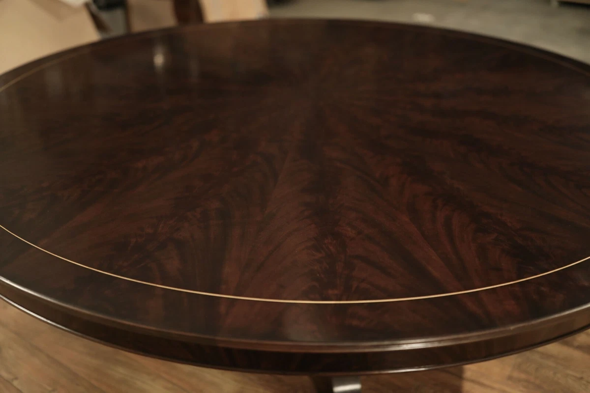 Dark mahogany dining online table
