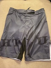 Mens HT U Pro Fight Gear Martial Arts MMA Fight Board Shorts 36 Gray