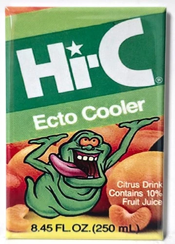 Hi-C Slimer Ecto Cooler 2"x3" Refrigerator Locker MAGNET Ghostbusters FREE SHIP