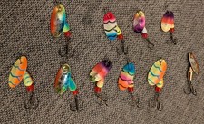 Lot Of 10 Panther Martin Spinners Mostly UV, Appear Brand New