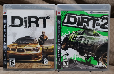 #ad #ad DiRT 1 amp; 2 Sony PlayStation 3 PS3 2009 Racing Bundle Lot $38.97