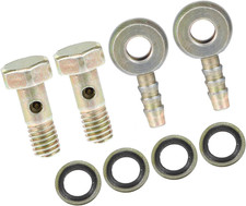 Banjo Bolt M6X1 Banjo Hose Barb Bolt Fittings Brake Line Fitting Adapter with Co