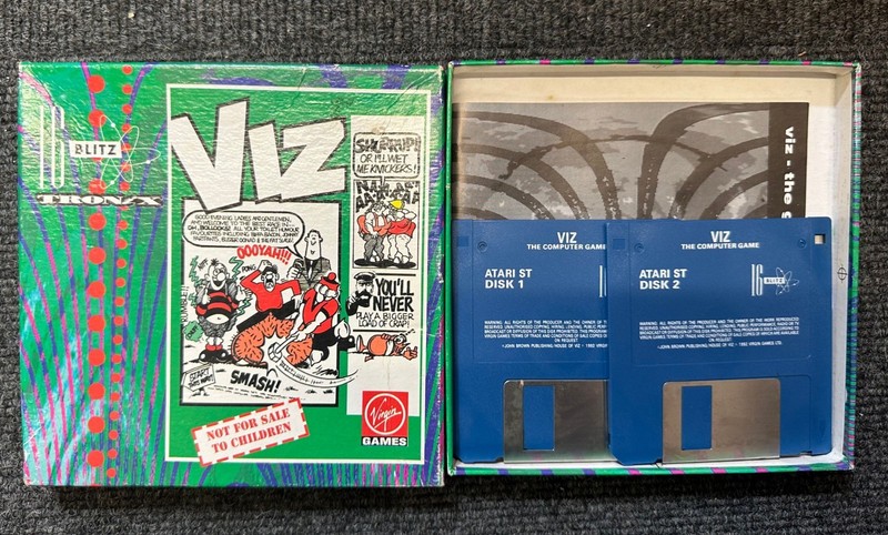 Atari ST  Vintage Computer Game - Shown Working - Viz