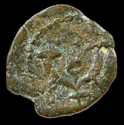 HEROD The Great Coin from LIFETIME of JESUS CHRIST.Jerusalem Holy Land Prutah - 第 6/11 張圖片