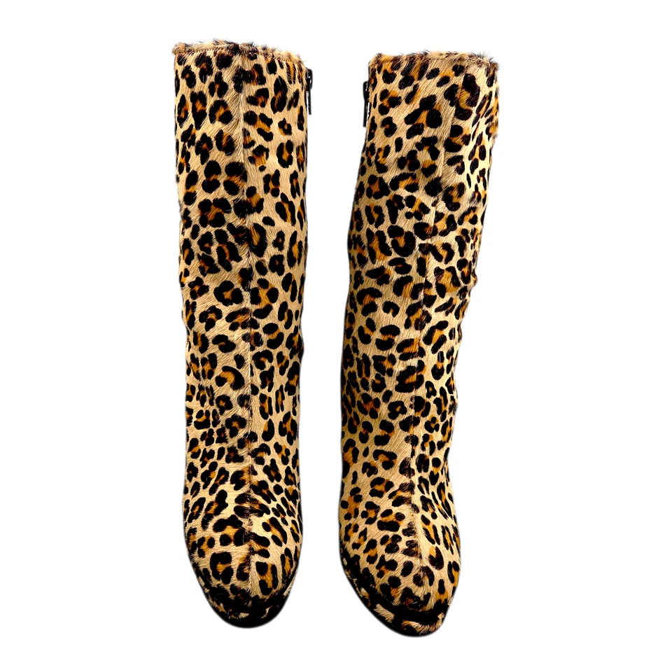 Botas de aguja Kelsi Dagger Carlotta Platform 6" imitación piel de leopardo para mujer talla 8,5 M Foto 3 de 4