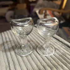 Lot Of 2 John Bull Glass Eye Wash Cups