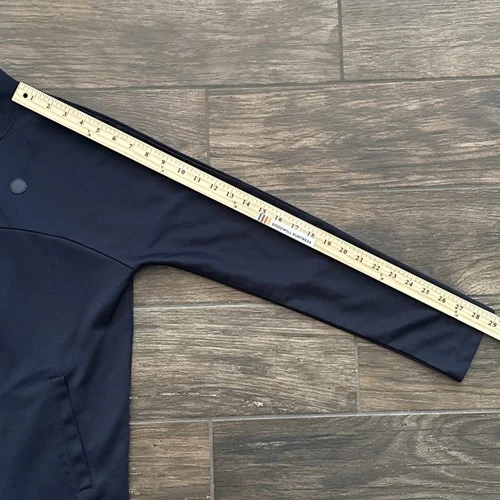 NN07 Brayden Full Zip Jacket Men S Navy Blue Mock Neck Pockets Minimalist Track image 5