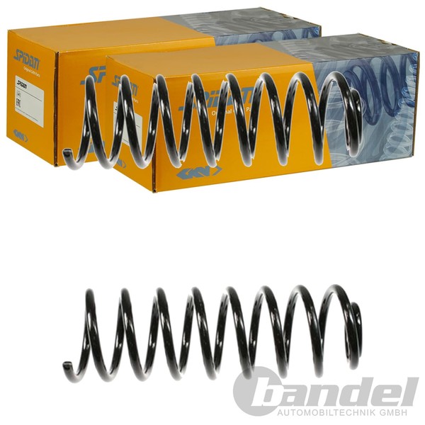 2X Spidan Fahrwerksfedern Hinten Passend FÜR Seat Toledo VW Golf Jetta Vento-image