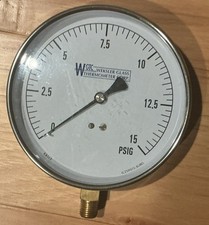 weksler pressure gauge EA142 4.5 Dial 0-15 psi 1/4 NPT