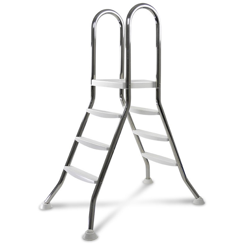 Escalera alta IDEAL de 3/3 peldaños para piscina de 1,00 m de altura V2A