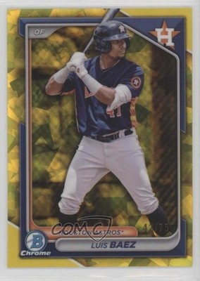 2024 Bowman Chrome Draft Sapphire Yellow 42/75 Luis Baez #BDC-110 1i7n