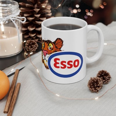 Esso Tiger 11oz Coffee Tea White Mug