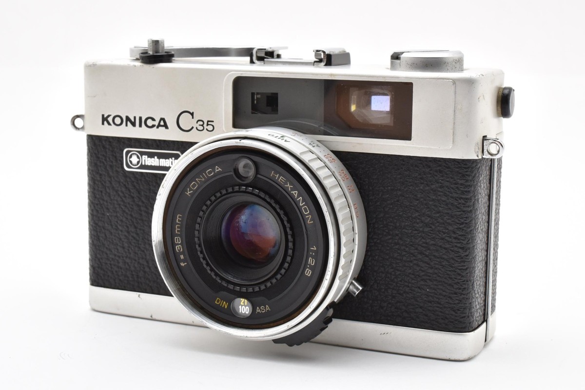 Near MINT] Konica C35 Flash Matic Rangefinder Film Camera 38mm F
