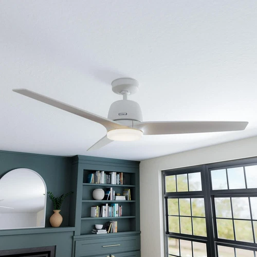 Hunter + Jasmine Roth 52 Malden Ceiling Fan W/ LED Light, Remote - Casual, - - Picture 15 of 24