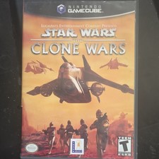 Star Wars: The Clone Wars (Nintendo GameCube) Manual Included Multiplayer T 2002