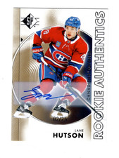 LANE HUTSON 2024-25 SP ROOKIE AUTHENTIC AUTO GOLD RC /25 #128 SSP BV $600