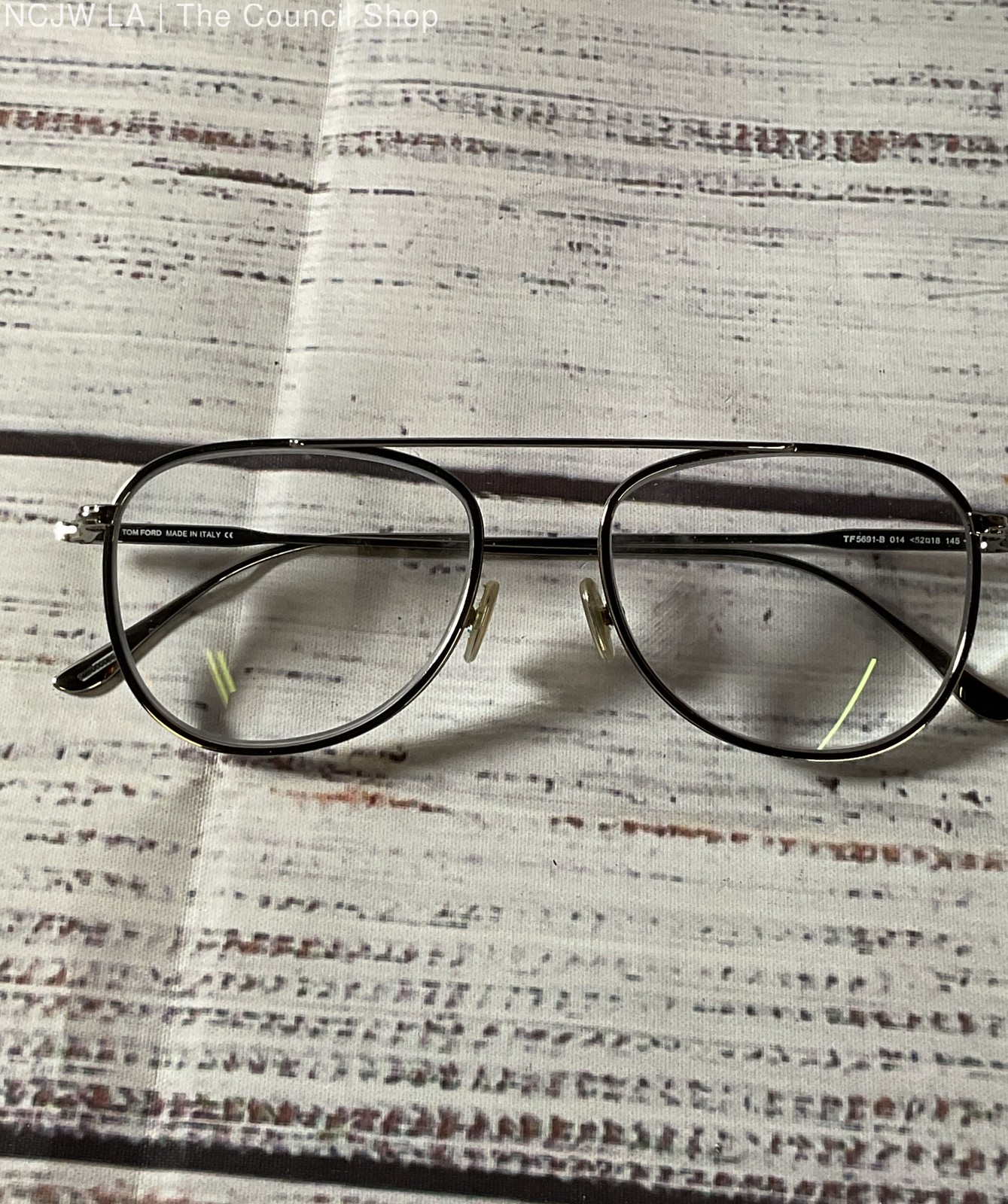 Tom Ford Silver Eyeglasses Frames Only TF5691-B 0… - image 6