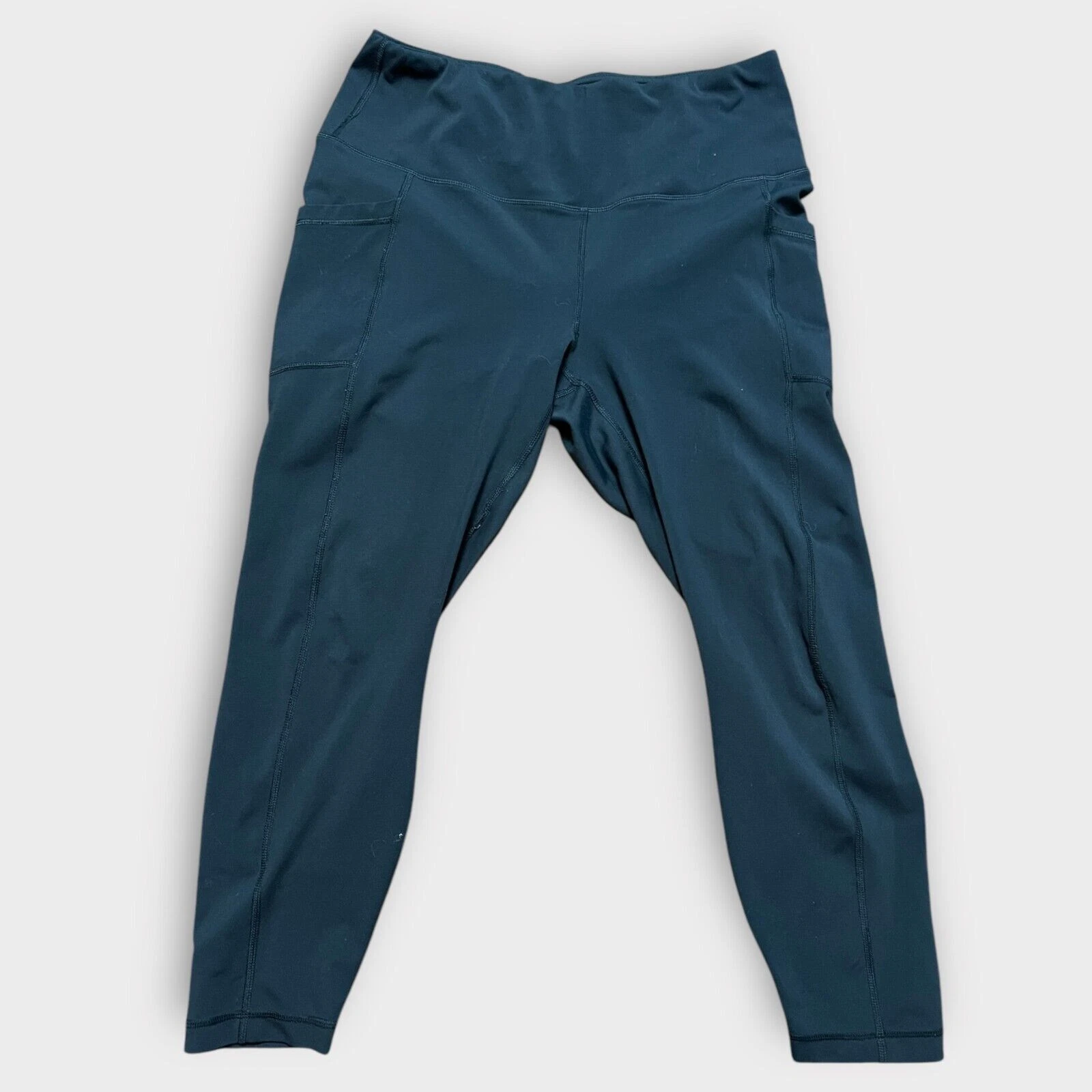 yogalicious side hidden inner waist pockets mid rise leggings