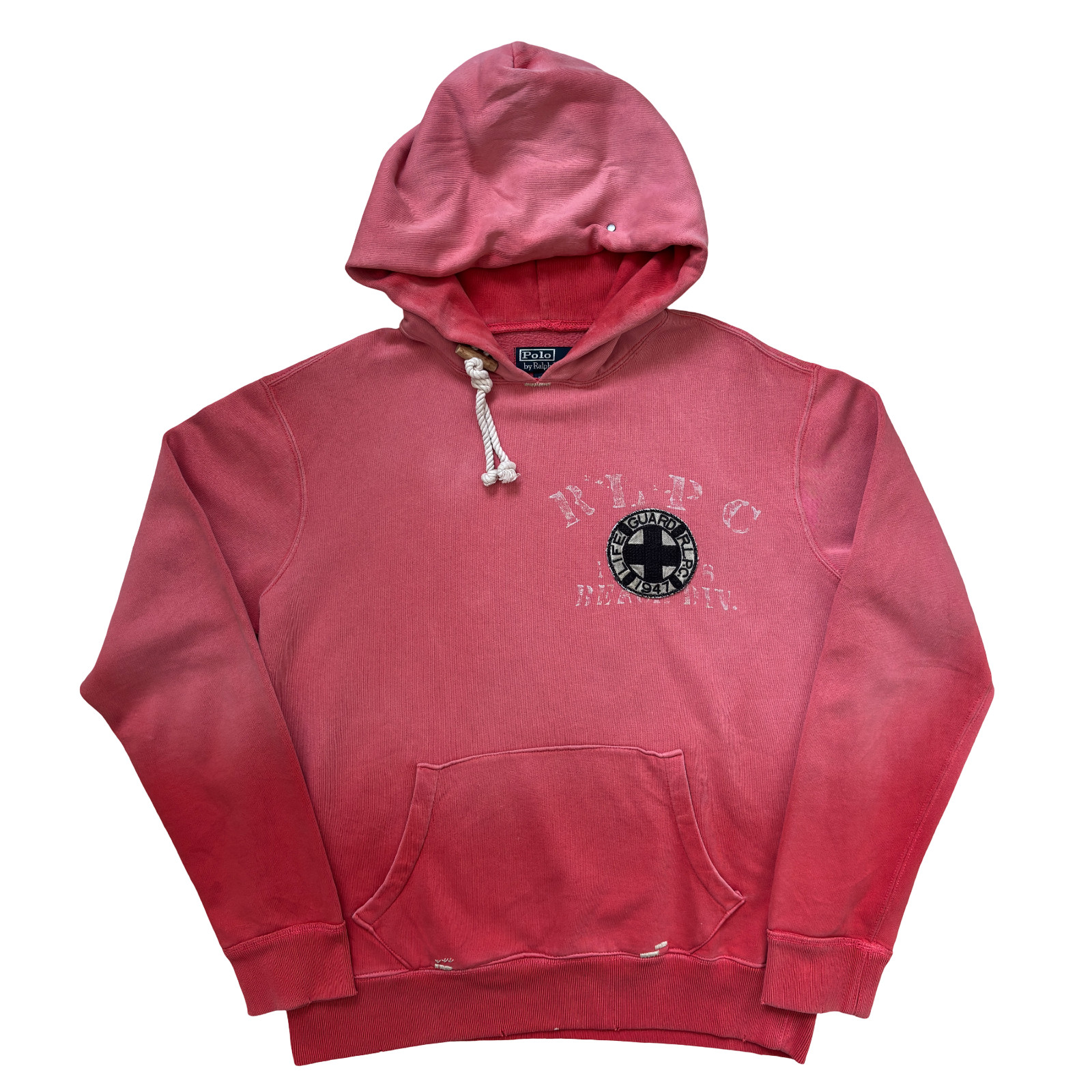 Vintage Polo Ralph Lauren Life Guard Beach Patrol RLPC Distressed Hoodie Size L