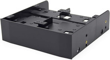 Drive Bay Adapter, 2.5" / 3.5" HDD/SSD to 5.25" Floppy Drive Bay 5.25" Bay Mount