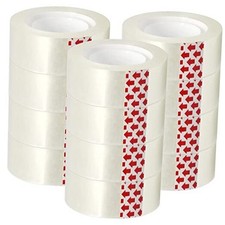 Transparent Tape Refills for Dispenser, Clear Tape, 3/4 x 1000 12 Rolls