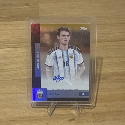 Nico Paz /50 Auto Topps Argentina Team set 2026