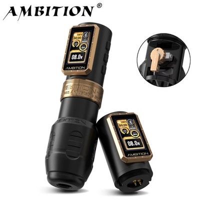 Ambition Epoch Max Wireless Tattoo Machine 1.0-5.0mm Stroke Direct Drive 2400mAh