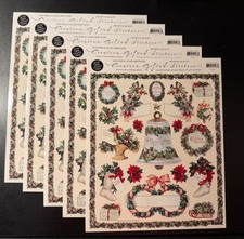 Vintage Gifted Line John Grossman Christmas Greens Victorian Stickers 5 Sheets