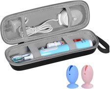 Travel Case for Oral-B/Oral-B Pro/Phlips Sonicare Electric Toothbrush with 2Pcs