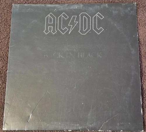 1980 AC/DC Back In Black 1st Press Vinyl LP RL  Atlantic Records SD16018 VG/NM