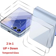 Back Cover Tempered Glass Screen Protector For Samsung Galaxy Z Flip7 Flip 7