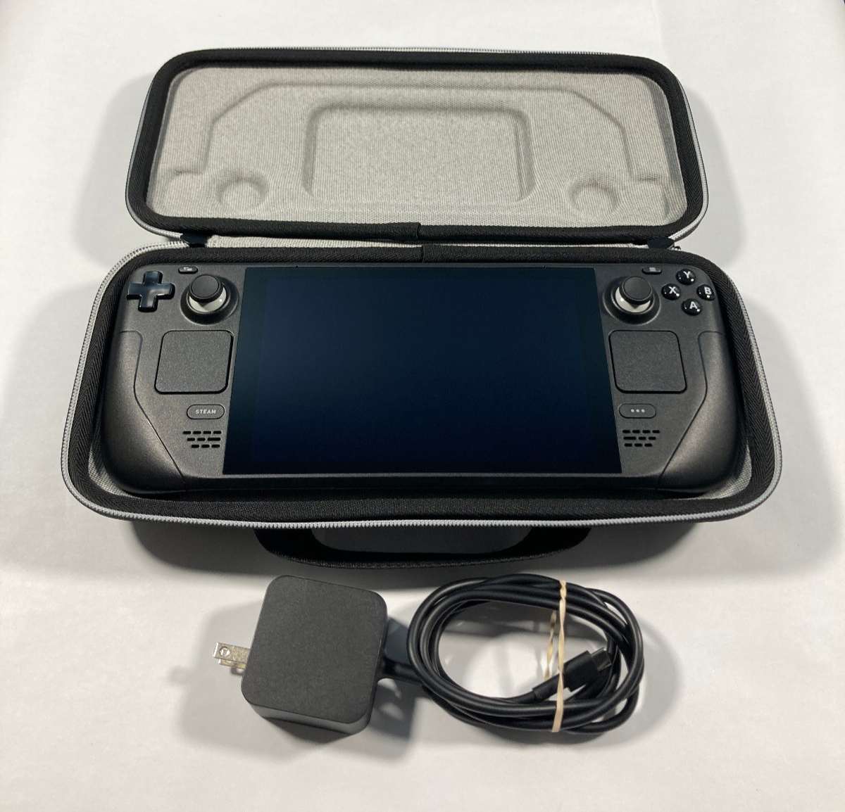 Valve Steam Deck 256GB Handheld System with Blue Logo Case